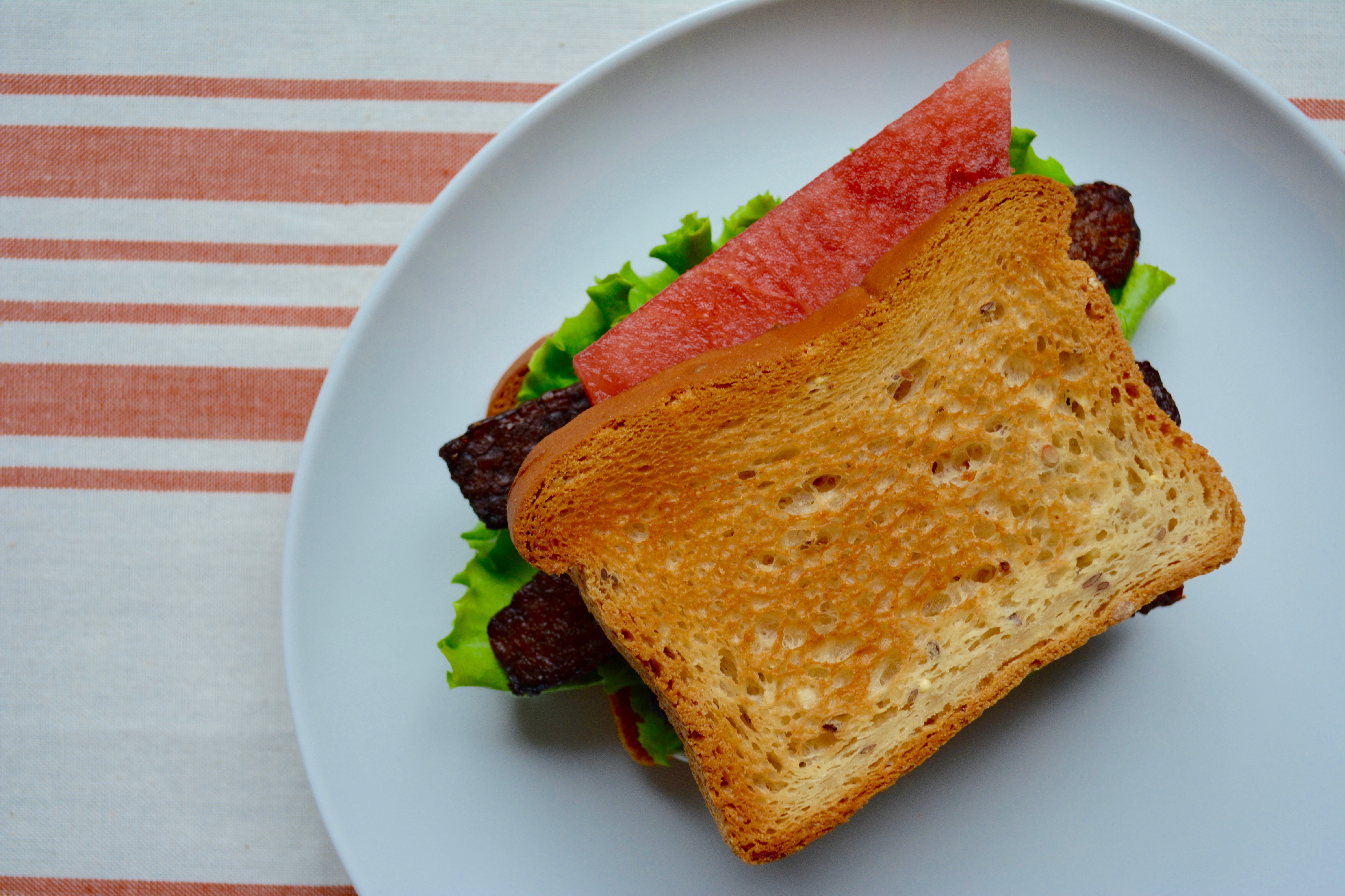 Tempeh Lettuce Watermelon